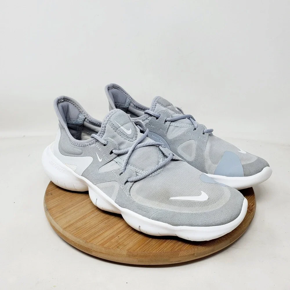 Nike Free RN 5.0 Shoes Womens 7 Wolf Grey Lightweight Barefoot Sneaker
